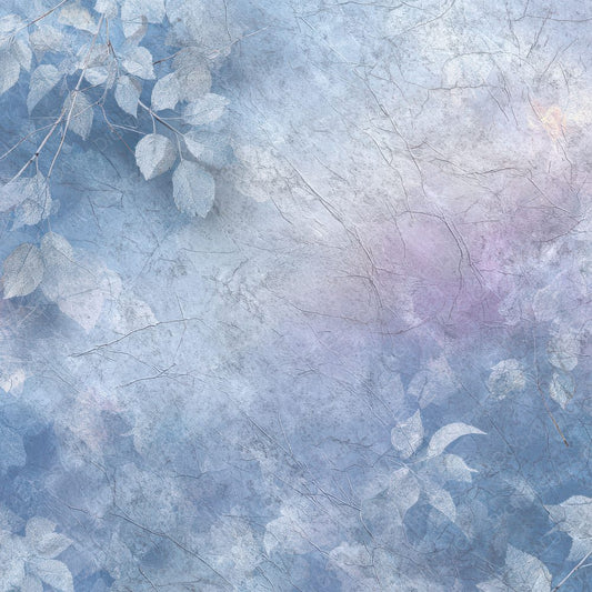 Frosted Lilac Leaf Chalk Digital Paper Pack (DDD001819)