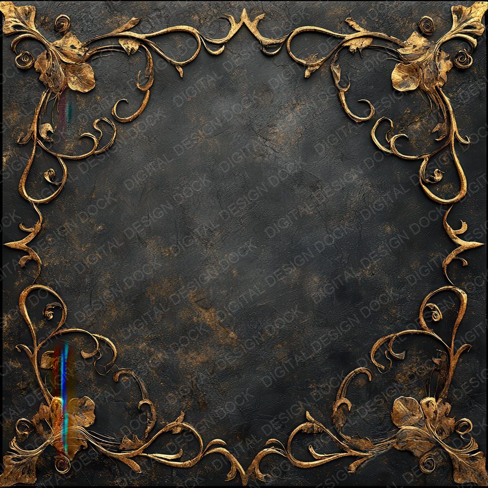 Gilded Corner Ruin Digital Paper Pack (DDD001853)