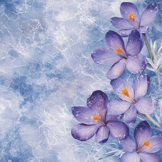 Glistering Crocus Ice Digital Paper Pack (DDD001864)