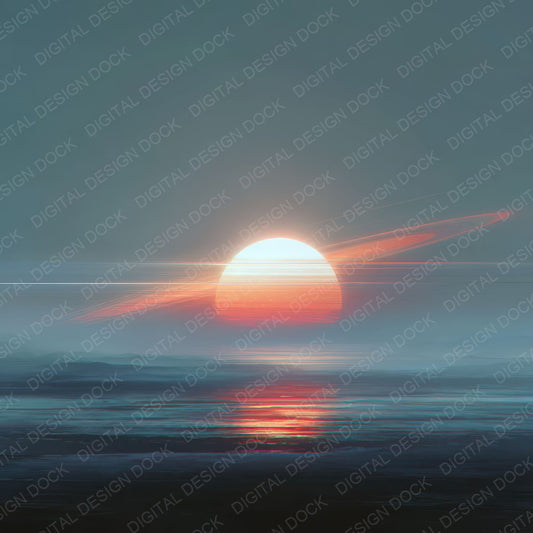 Glitch Horizon Heat Blur Split Light Digital Paper Pack (DDD001873)