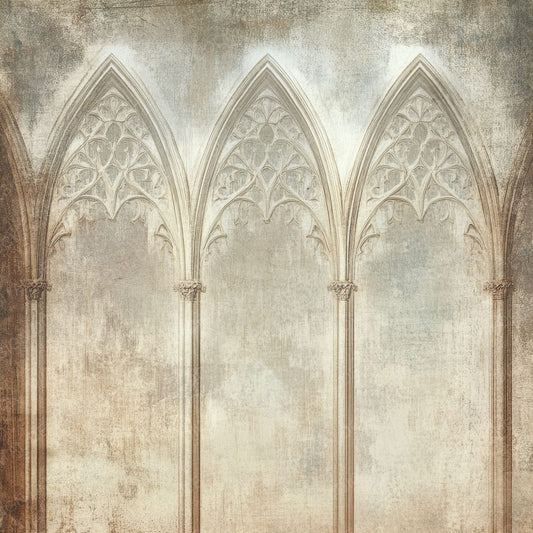 Gothic Cathedral Stencils Background Digital Paper Pack (DDD001910)
