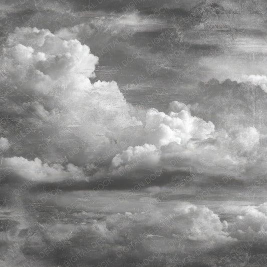 Graphite Threadline Cloud Overlay Digital Paper Pack (DDD001933)