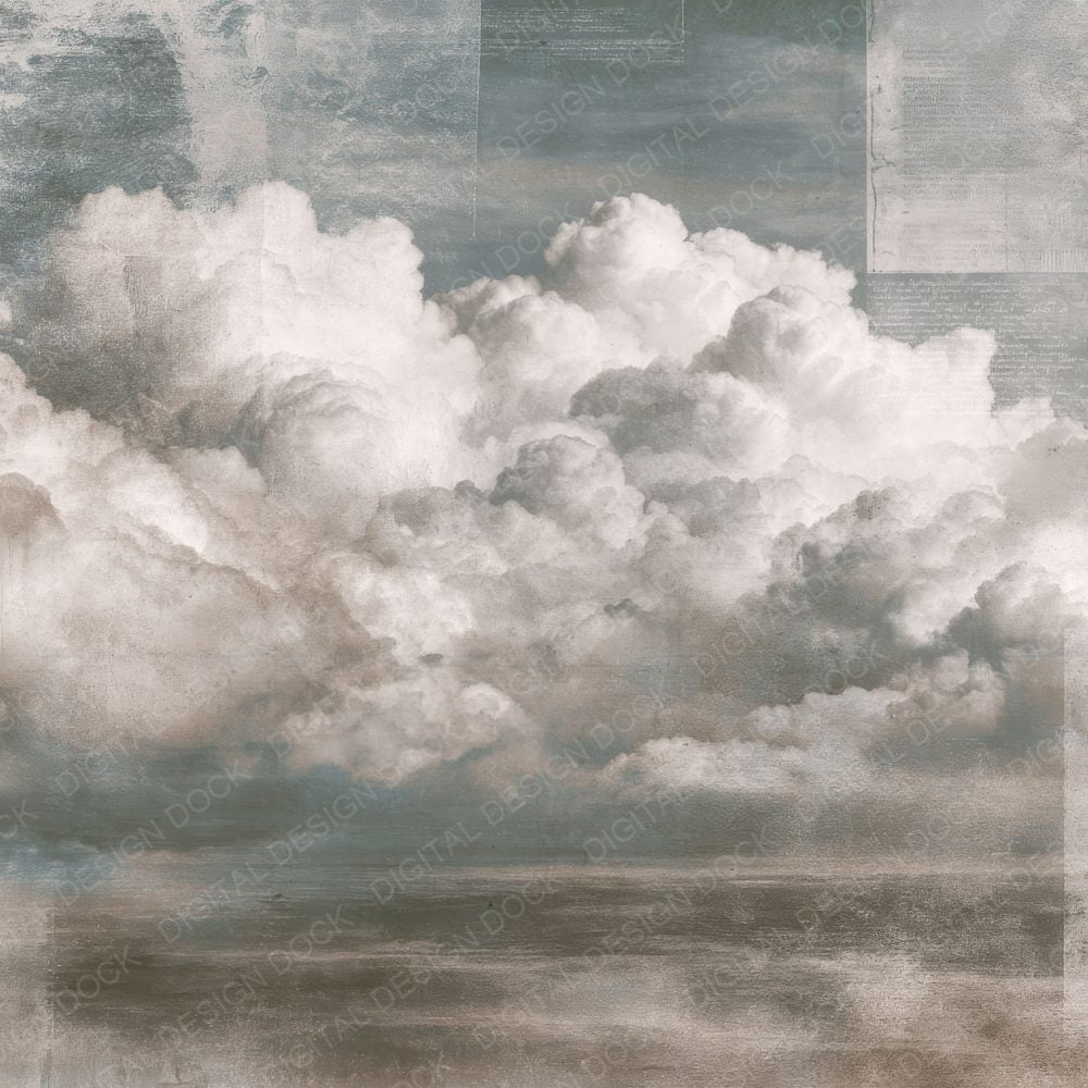 Graphite Threadline Cloud Overlay Digital Paper Pack (DDD001933)