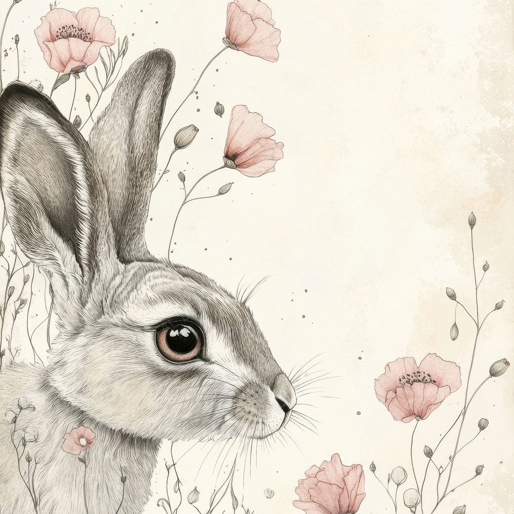 Hare Poppy Shadow Digital Paper Pack (DDD001994)