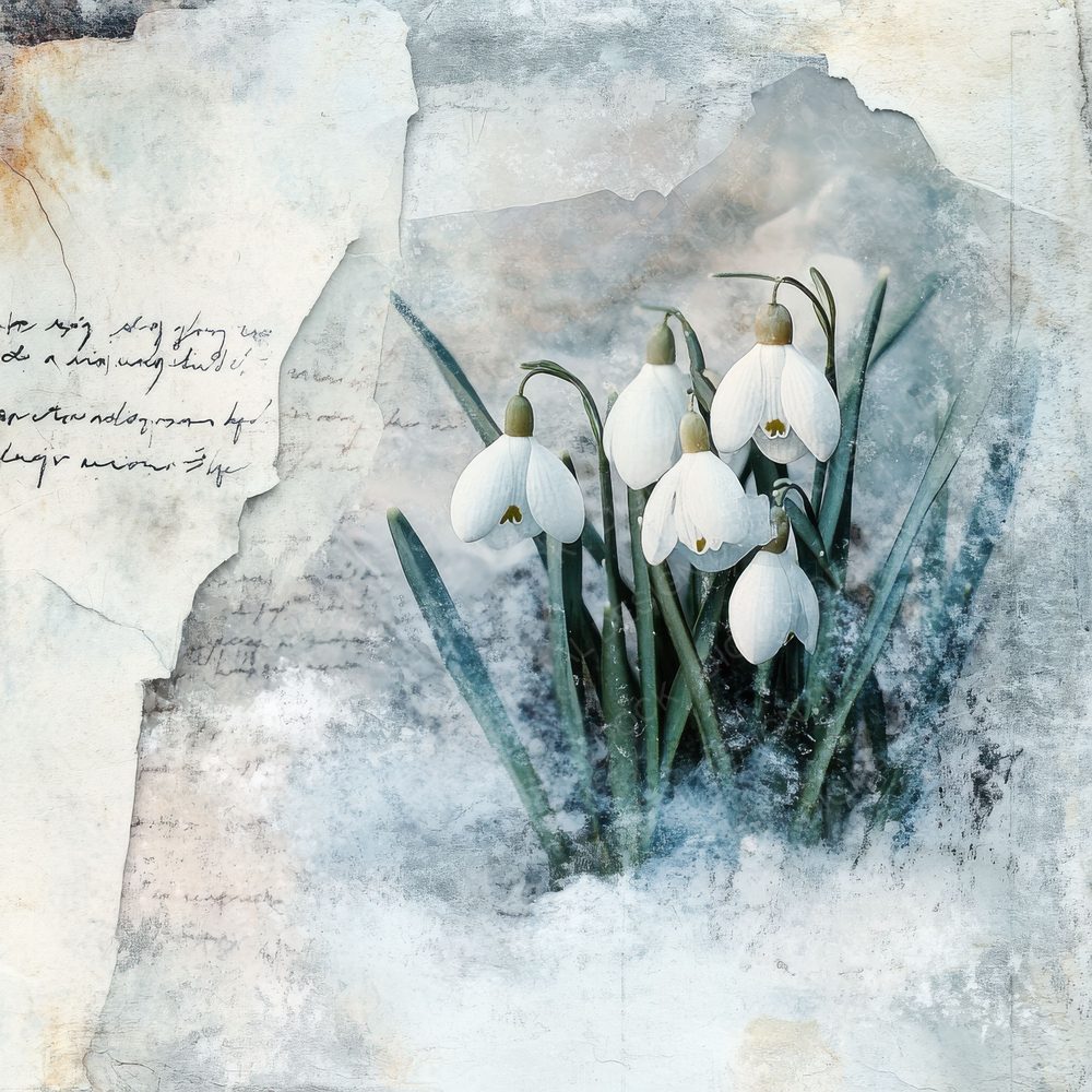 Hiraeth Snowdrop Frost Digital Paper Pack (DDD002019)