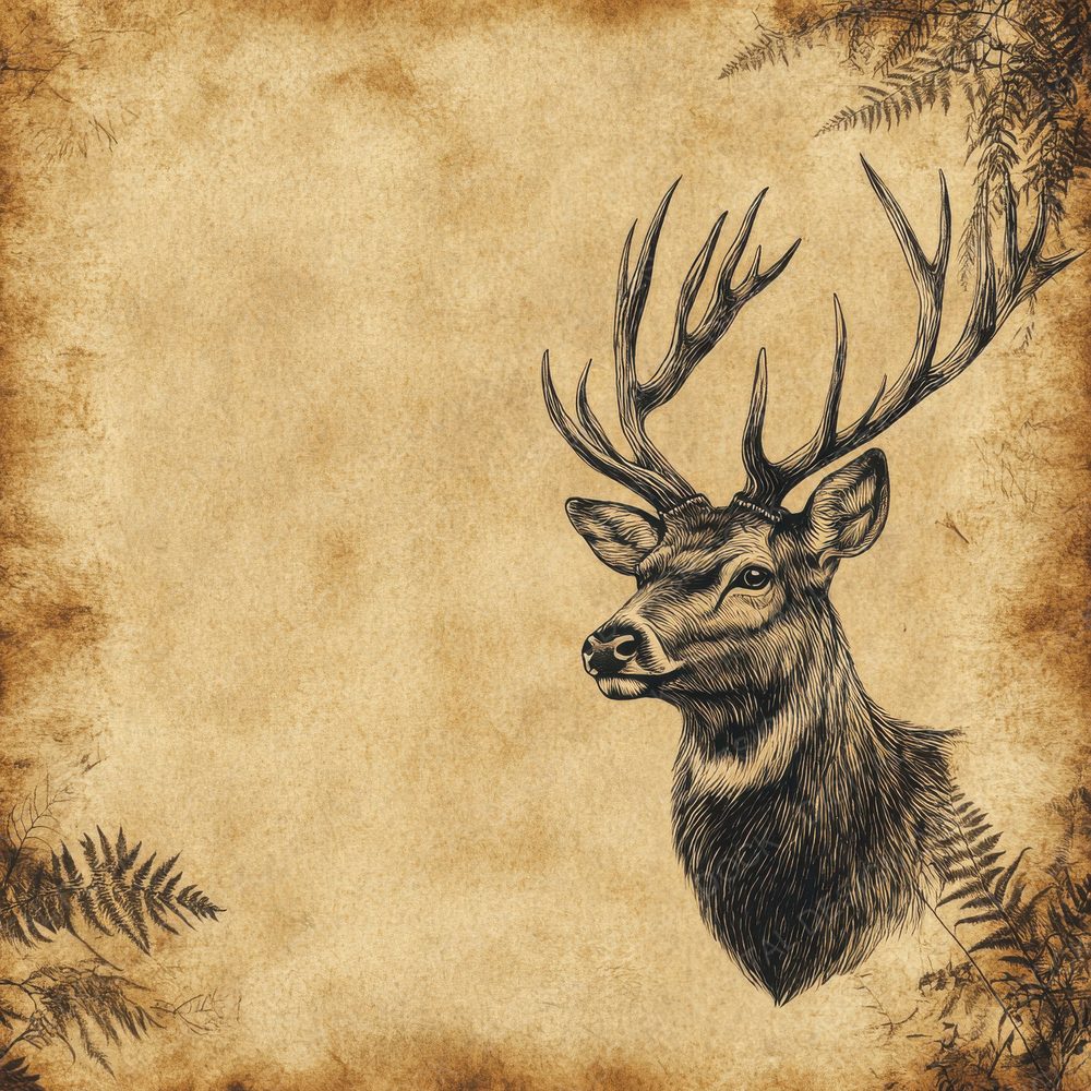 Ink Deer Botanical Profile Digital Paper Pack (DDD002098)