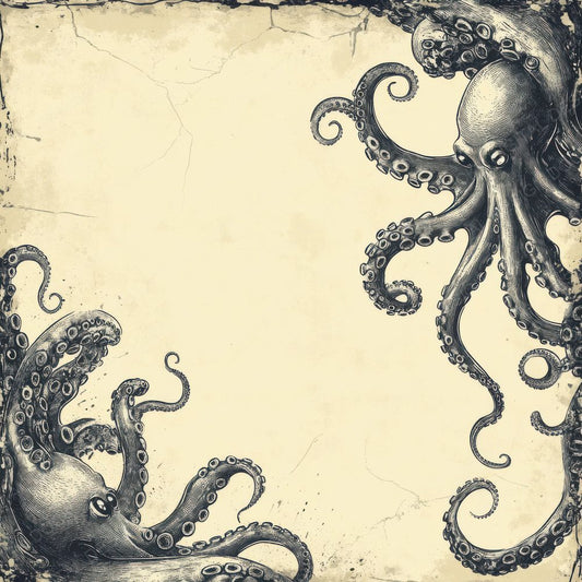 Ink Octopus Tangle Digital Paper Pack (DDD002117)