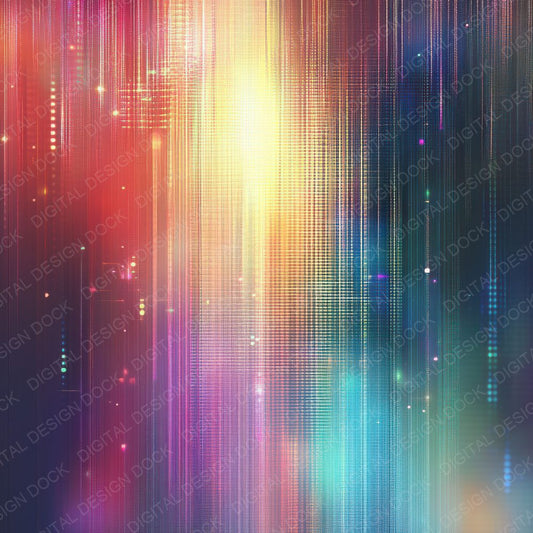 Iridescent Pixel Glow Digital Paper Pack (DDD002153)