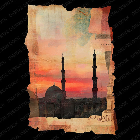 Istanbul Tile Minarets Digital Paper Pack (DDD002163)
