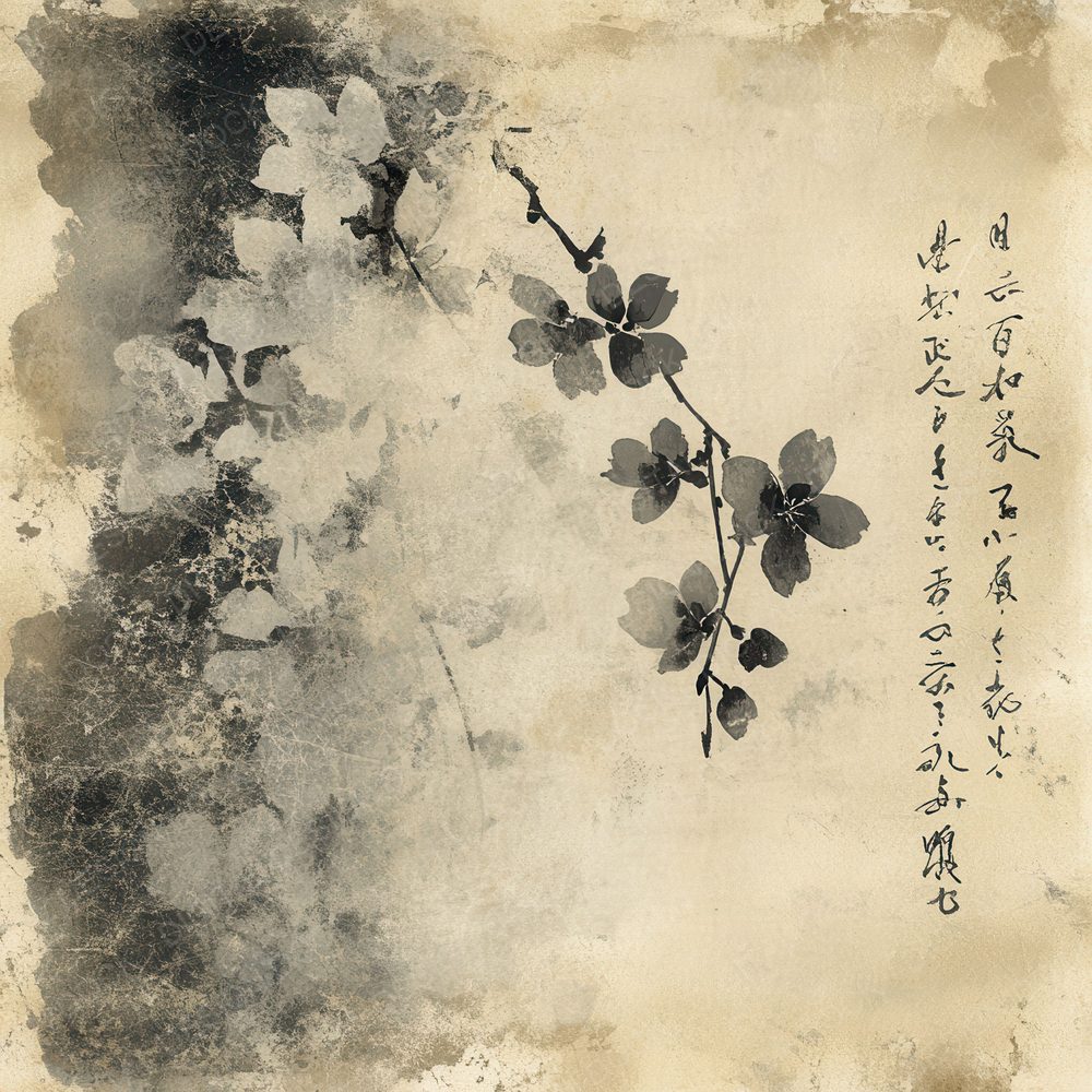 Japanese Calligraphy Background Digital Paper Pack (DDD002200)