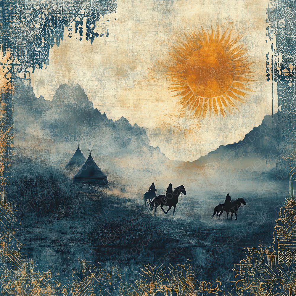 Kazakhstan Steppe Digital Paper Pack (DDD002234)