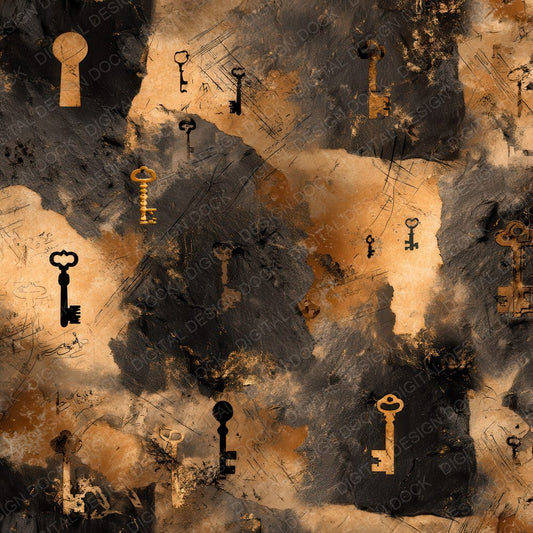 Key Lock Washi Marks Digital Paper Pack (DDD002236)