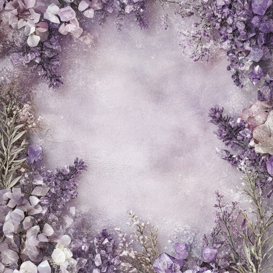 Lavender Crystal Frame Digital Paper Pack (DDD002285)