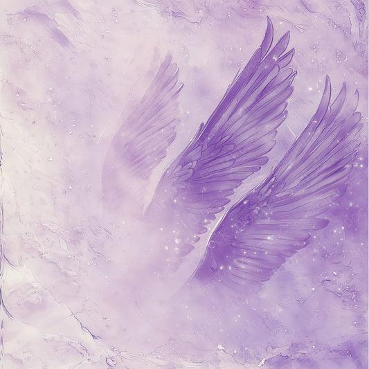 Lavender Radiant Wings Digital Paper Pack (DDD002297)