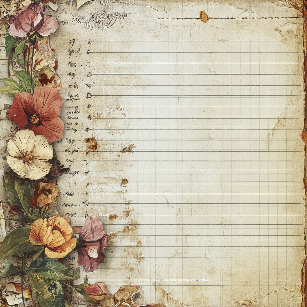 Ledger Paper Scrap Digital Paper Pack (DDD002317)