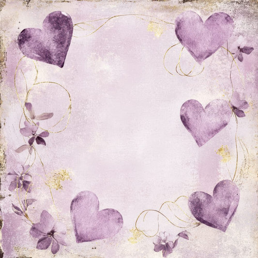 Lilac Floral Shine Digital Paper Pack (DDD002349)