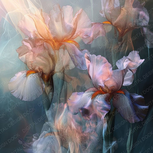 Liminal Iris Garden Digital Paper Pack (DDD002361)
