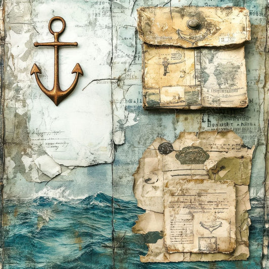 Liner Tickets Anchors Digital Paper Pack (DDD002372)