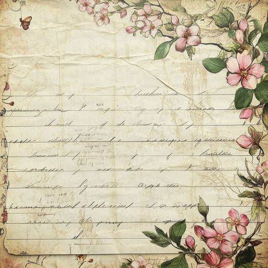 Love Letter Envelope Border Digital Paper Pack (DDD002394)