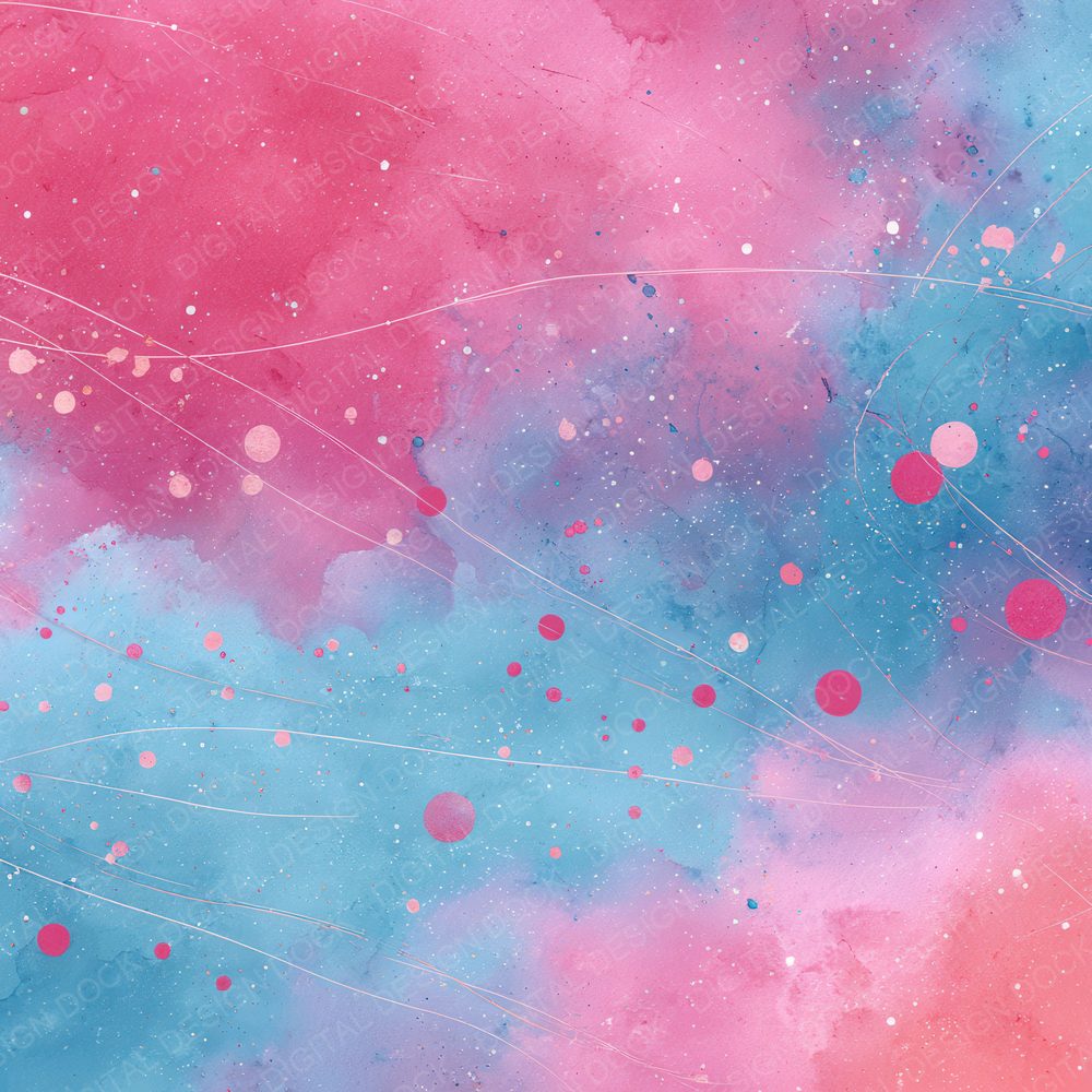 Magenta Cyan Wax Bubble Digital Paper Pack (DDD002407)