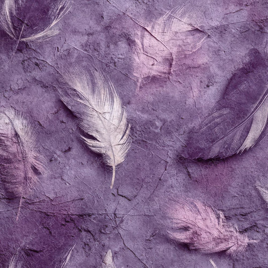 Mauve Baroque Feather Wash Digital Paper Pack (DDD002449)