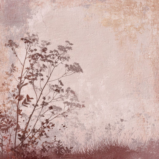 Mauve Linen Flora Digital Paper Pack (DDD002452)