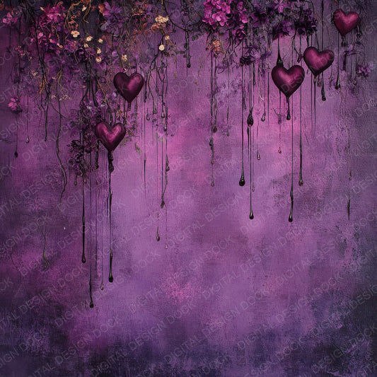 Melted Heart Shadow Digital Paper Pack (DDD002471)