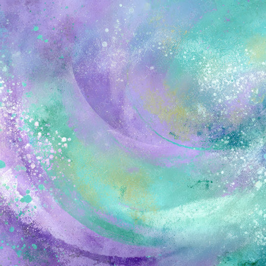 Mint Lilac Splat Smiley Digital Paper Pack (DDD002534)