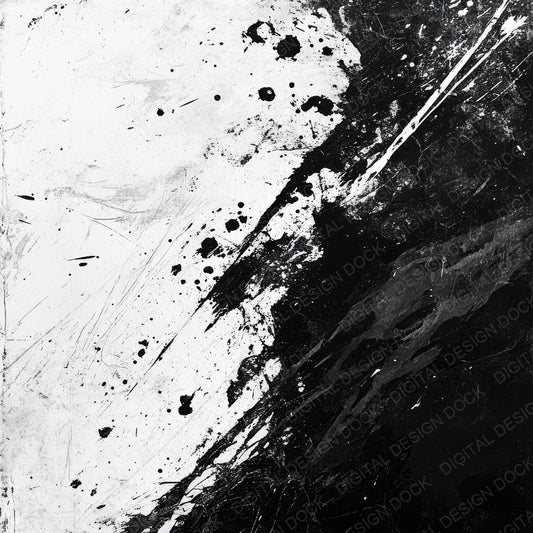 Monochrome Ink Splatter Digital Paper Pack (DDD002579)