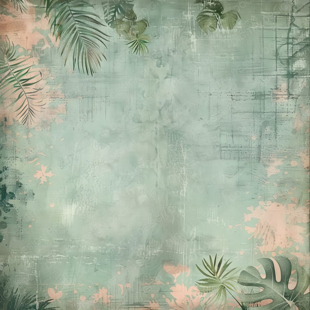 Monstera Leaves and Trailing Vines Digital Paper Pack (DDD002582)