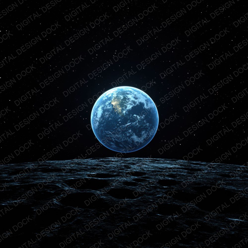 Moon Edge Earthrise Digital Paper Pack (DDD002587)