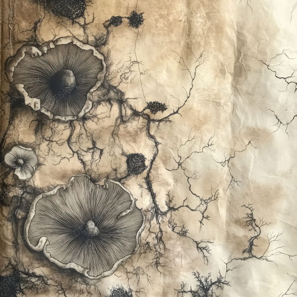 Mycelial Bloom Root Digital Paper Pack (DDD002650)