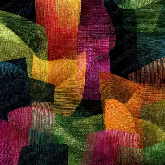 Neon Fabric Grid Chaos Thread Digital Paper Pack (DDD002688)