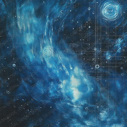 Neptune Storm Grid Digital Paper Pack (DDD002744)