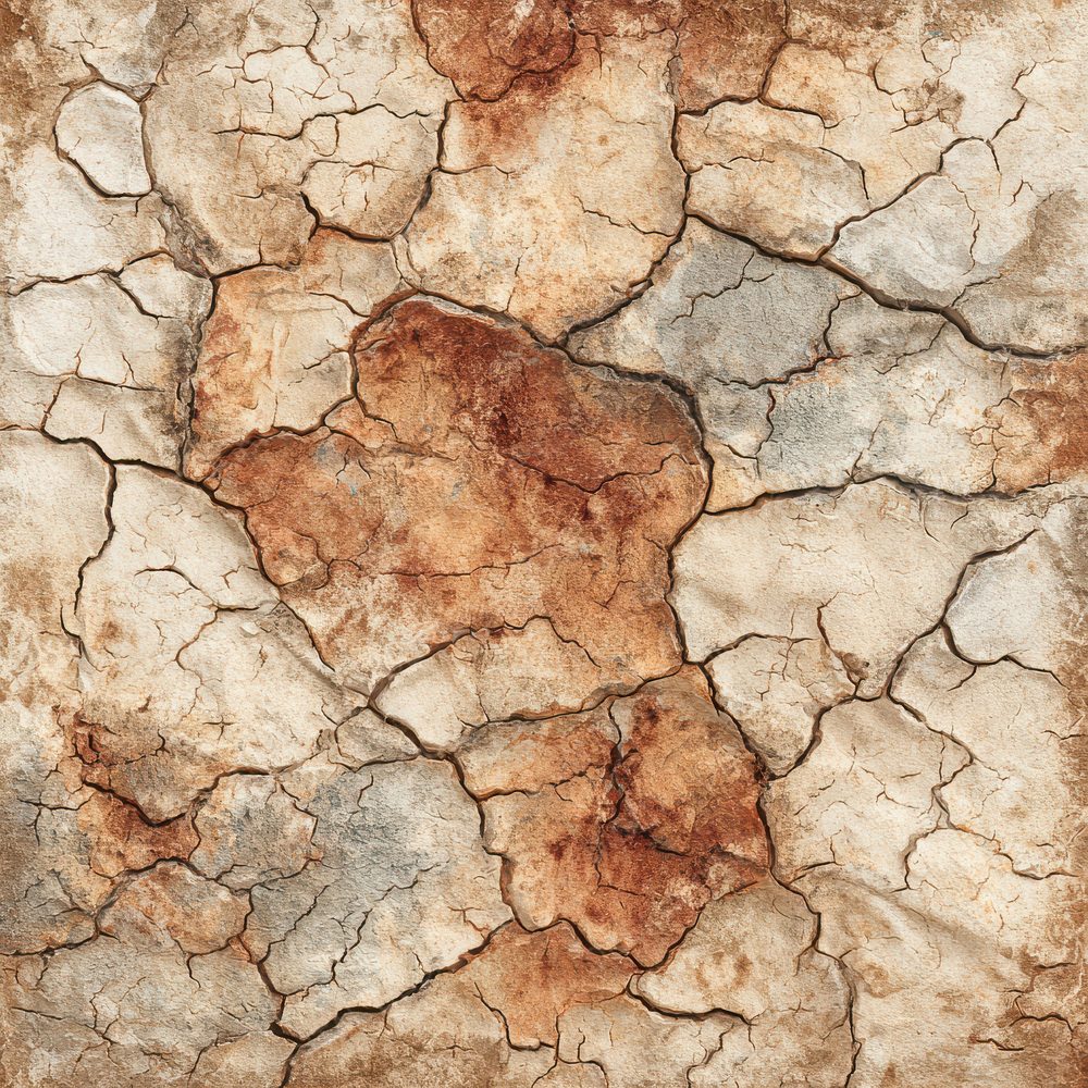 Ochre Cracked Mud Vein Digital Paper Pack (DDD002782)