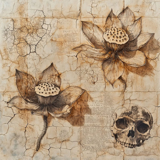 Ossified Lotus Fossil Digital Paper Pack (DDD002841)