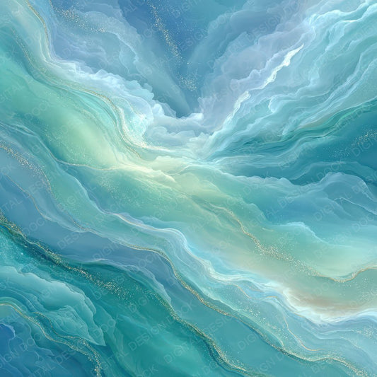 Pastel Ocean Foam Drift Digital Paper Pack (DDD002927)
