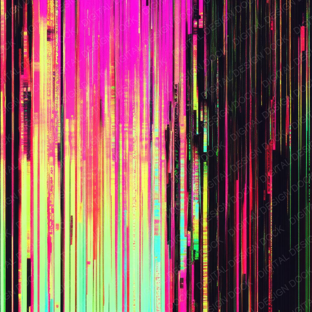 Pixel Glitch Static Digital Paper Pack (DDD003014)