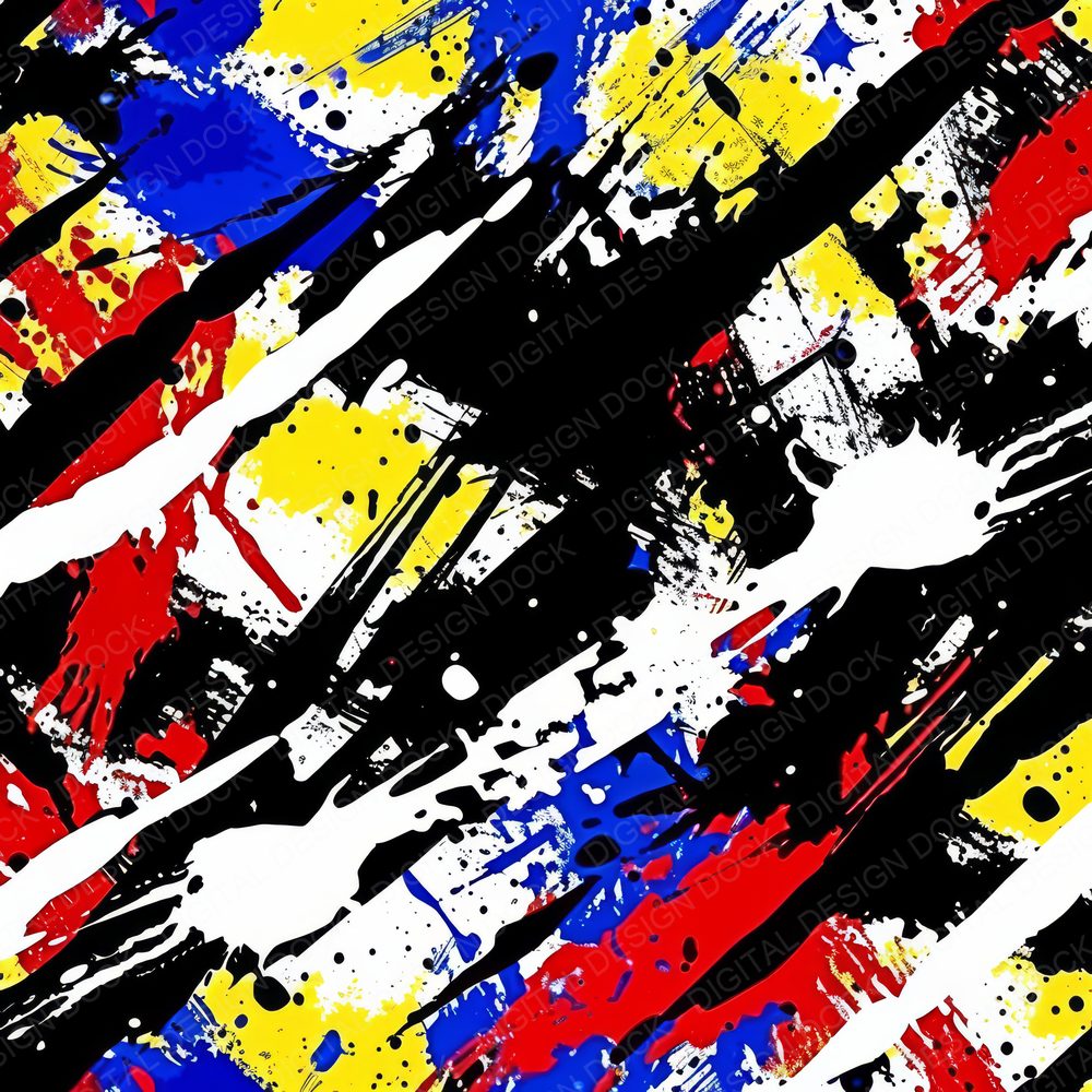 Pollock Inspired Digital Paper Pack (DDD003039)