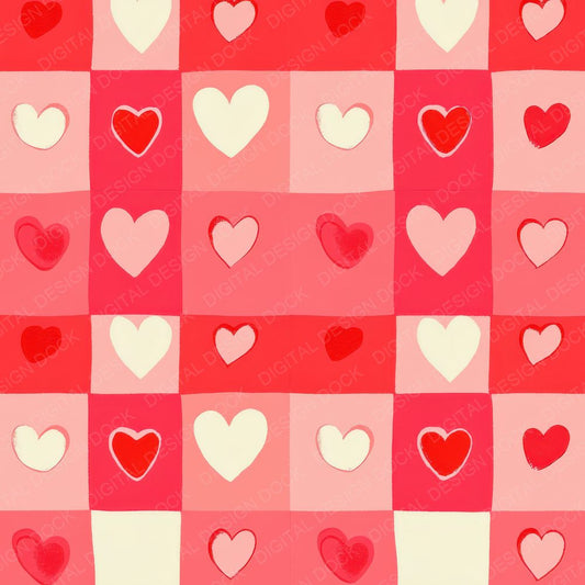 Retro Pop Hearts Digital Paper Pack (DDD003216)