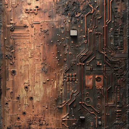 Rusted Circuit Boards Background Digital Paper Pack (DDD003313)