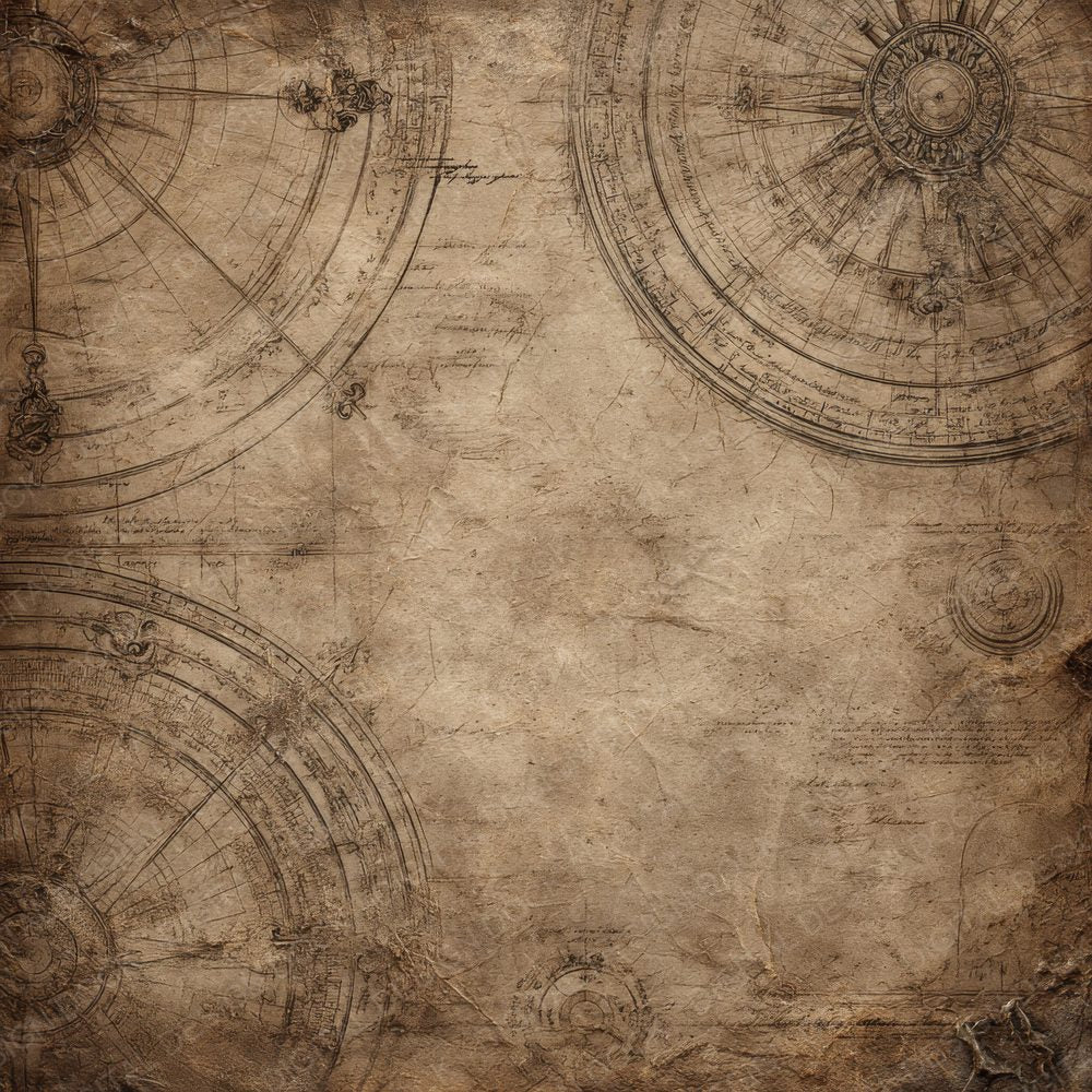 Sepia Draft Seal Burn Digital Paper Pack (DDD003450)
