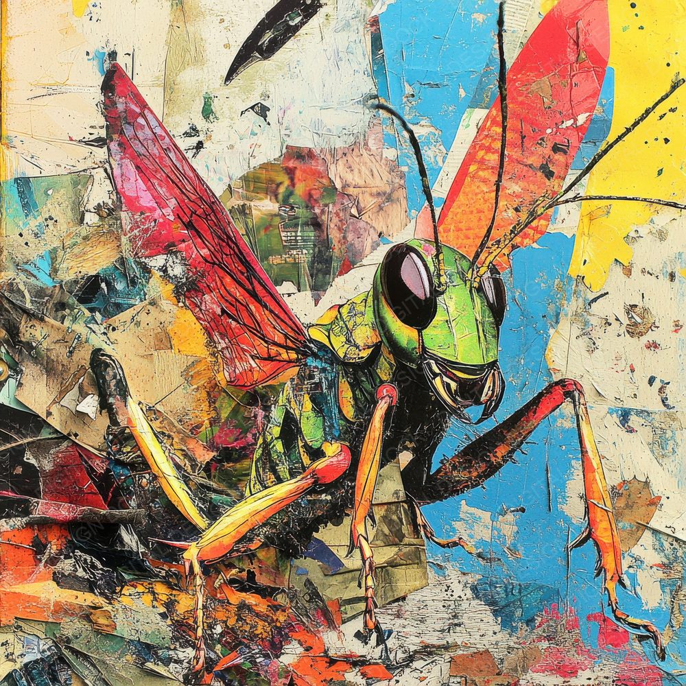 Surreal Grasshopper Clash Digital Paper Pack (DDD003918)