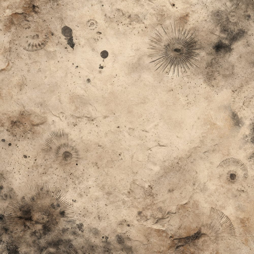 Tan Fossil Charcoal Glyphs Digital Paper Pack (DDD003938)