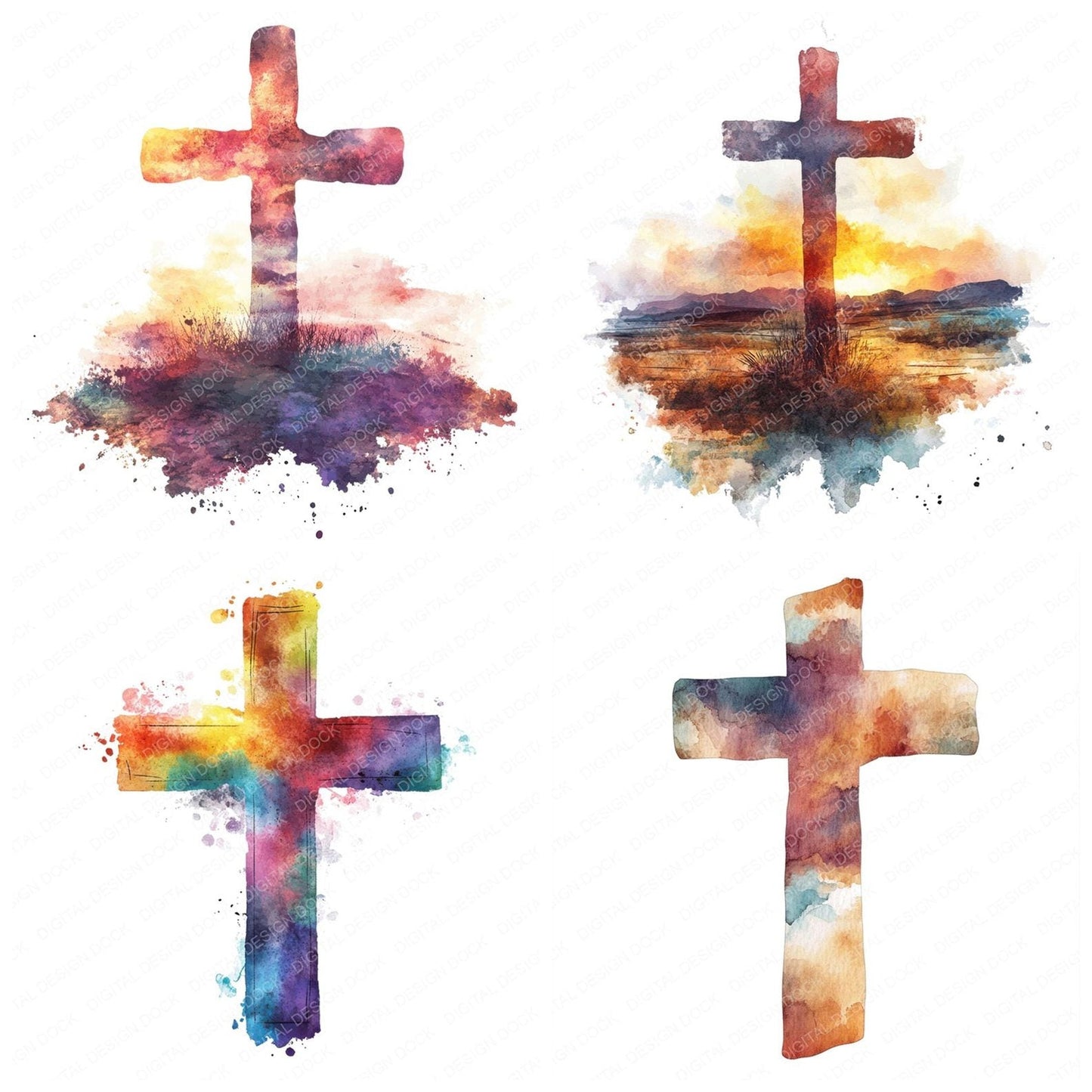 Bible Cross Clipart Set (DDD004671)