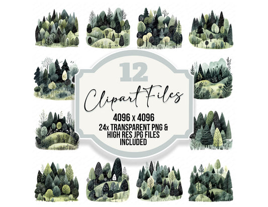 Boho Forest Clipart Set (DDD004731)