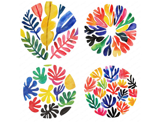 Preview layout showing Matisse Shapes clipart elements for scrapbooking, junk journals, and card making