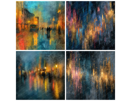 Rain Street Cyberpunk Digital Paper Pack (DDD007712)