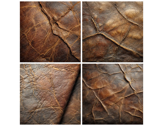 Preview layout showing Saddle Leather Texture papers arranged as background pages for junk journals and mixed media crafts