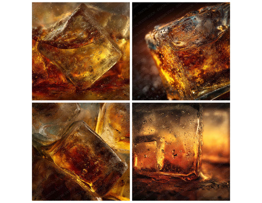 Preview layout showing Whiskey Ice Refraction papers arranged as background pages for junk journals and mixed media crafts